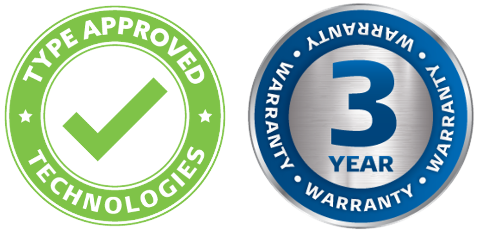 Logo Type Approved And 3 Years